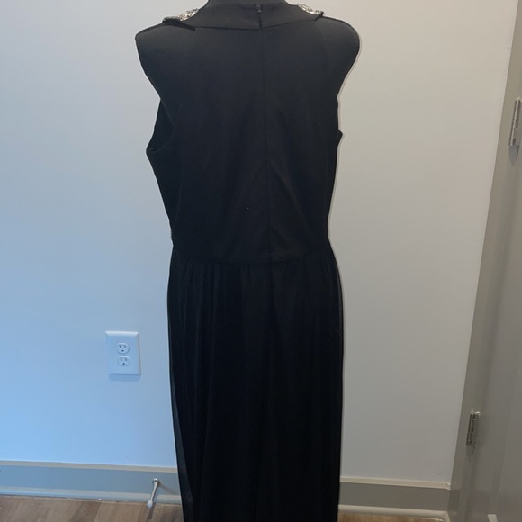 Black dress with rhinestone collar - Picture 6 of 6